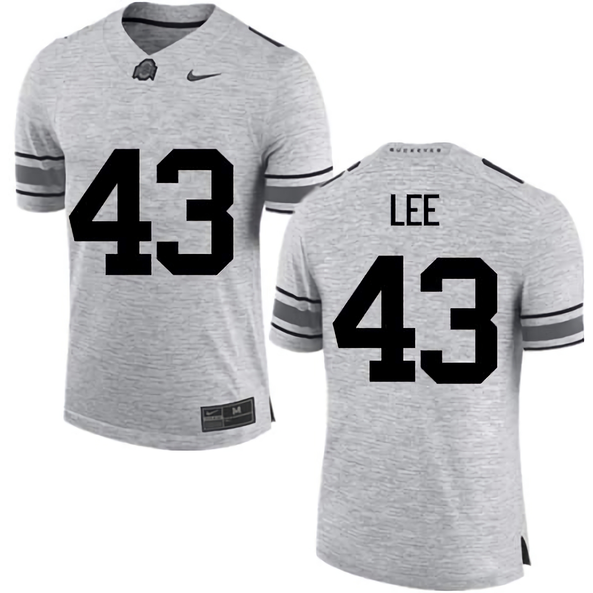 Darron Lee Ohio State Buckeyes Men's NCAA #43 Nike Gray College Stitched Football Jersey WLC0356QE